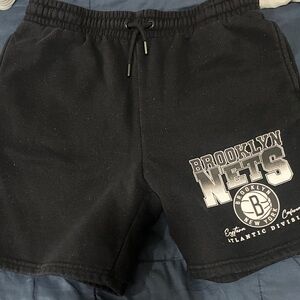 NBA Black and White Logo Athletic Shorts